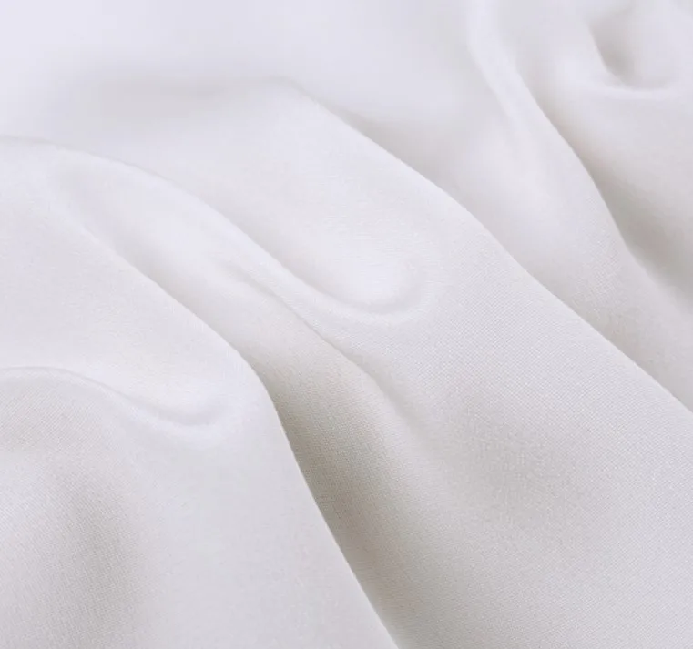 In Stock Natural White 100%Silk Crepe 4 Ply Crepe De Chine 40mm Heavy Silk Fabric