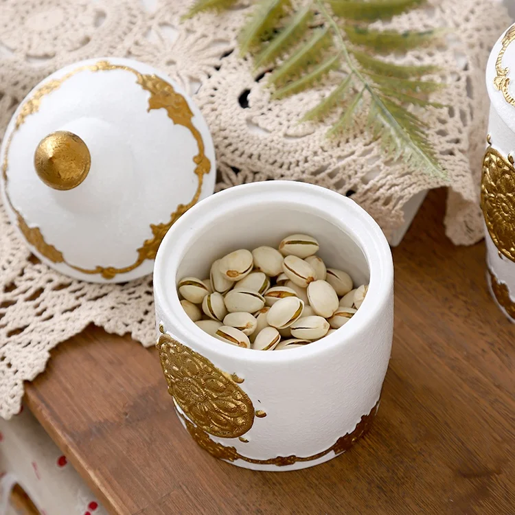 Popular New Product Ceramic Condiment Box Storage Box Sugar Biscuit Canister Tea Storage Jar