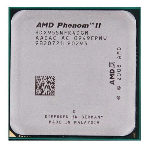 A M D Phenom II X4 955 Scattered Quad-Core AM3 938-pin Black Box Unlocked Frequency Multiplier 3.2G processor