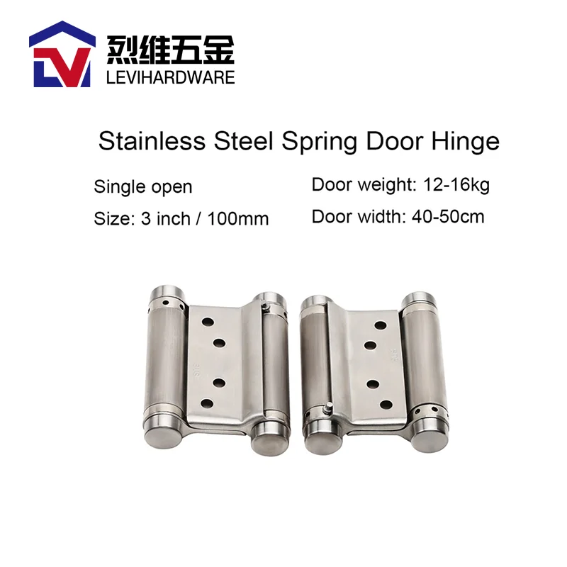 wholesale professional Hardware accessory furniture 304 Stainless Steel iron metal round corner spring butt pivot door hinge