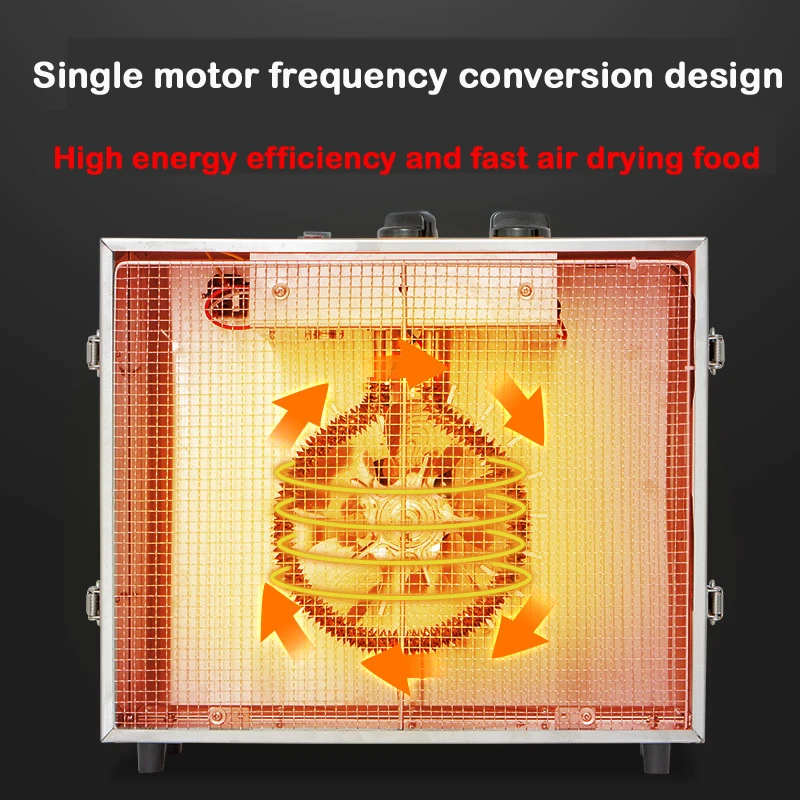 Dehydrated food machine stainless steel 1000W preminium vegetable meat beef fruit dryer commercial 10 trays food dehydrator