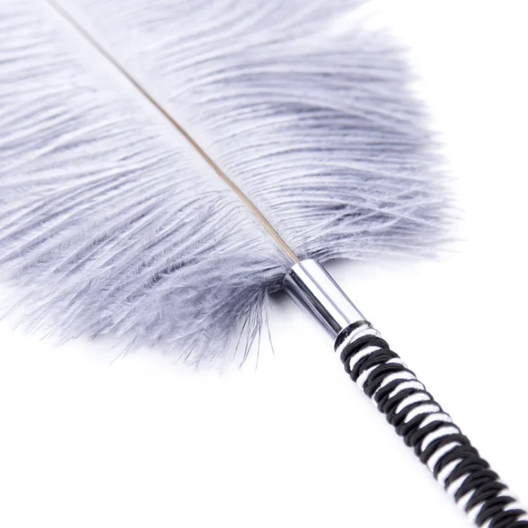 Wholesale Couples Flirting Feather Sex Toy Adult Sm Bondage Stimulating Body White Soft Feather Sexy Tools