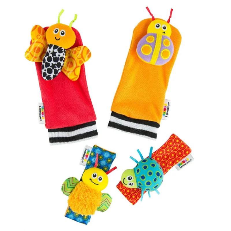 Hot Selling Cute Baby Infant Rattle Socks Toys Girl Boy Learning Toy Infant Baby Kids Socks Rattle Toys Wrist Rattle