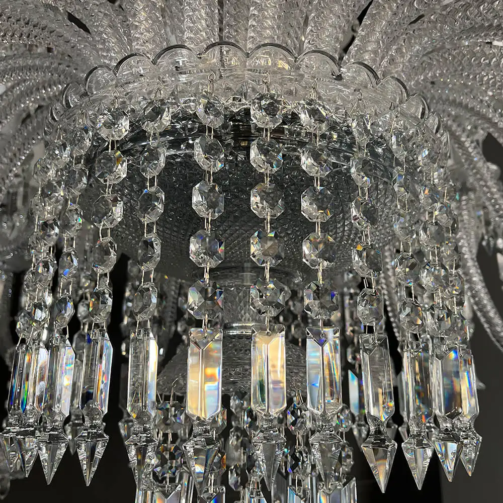 Wedding banquet hall decor large crystal chandelier luxury hotel villa big crystal chandelier modern luxury large chandelier