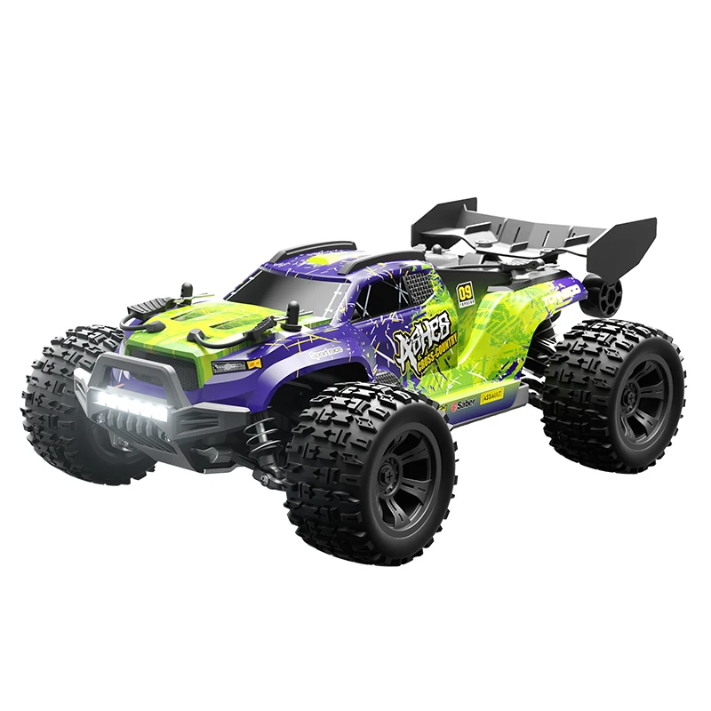 2.4G Metal RC Car With Light Rechargeable High Speed Car Toys 4WD 1/18 Full scale Off-road Remote Control Car
