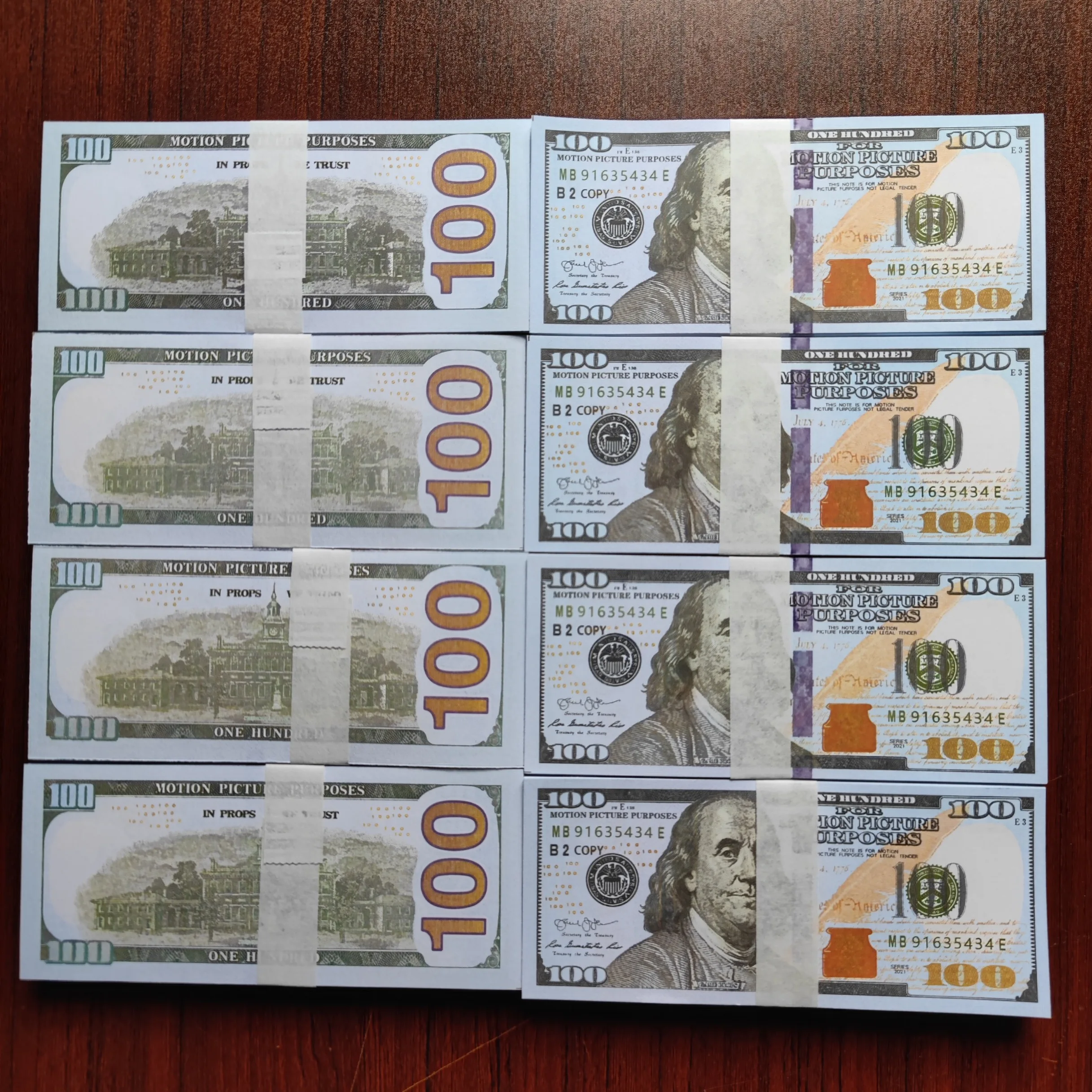 Пользовательские игровые деньги 100 шт./упаковка евро и доллар недействительные доллары США свадебные драматические монеты