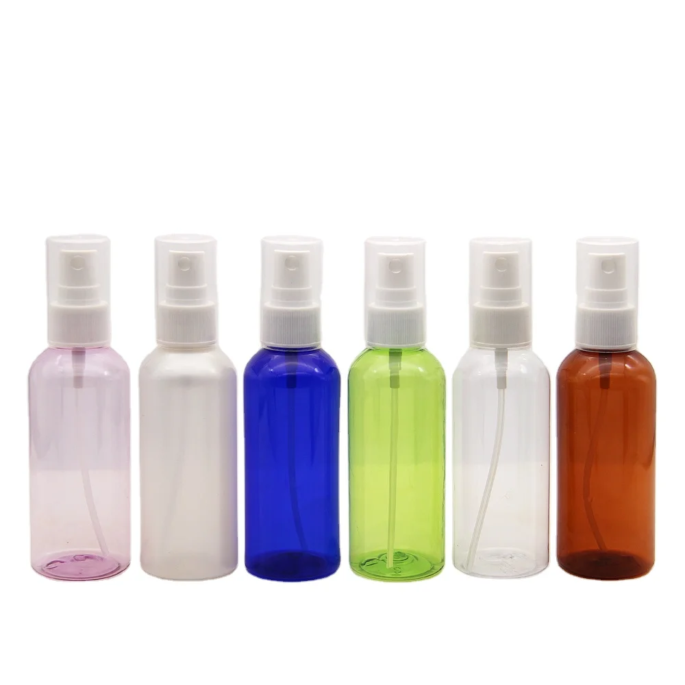 20/410 100 Ml Round Shoulder Pet Spray Bottles With Full Cover For Water/Perfume