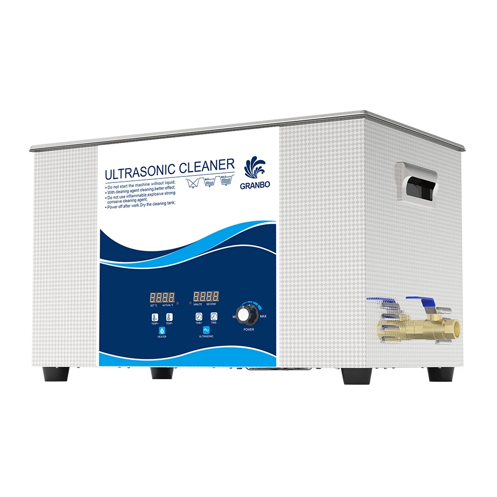 GRANBO 30L Commercial Industrial Ultrasound Cleaning Machine for DPF Block Auto Parts Ultrasonic Engine Cleaner Bath