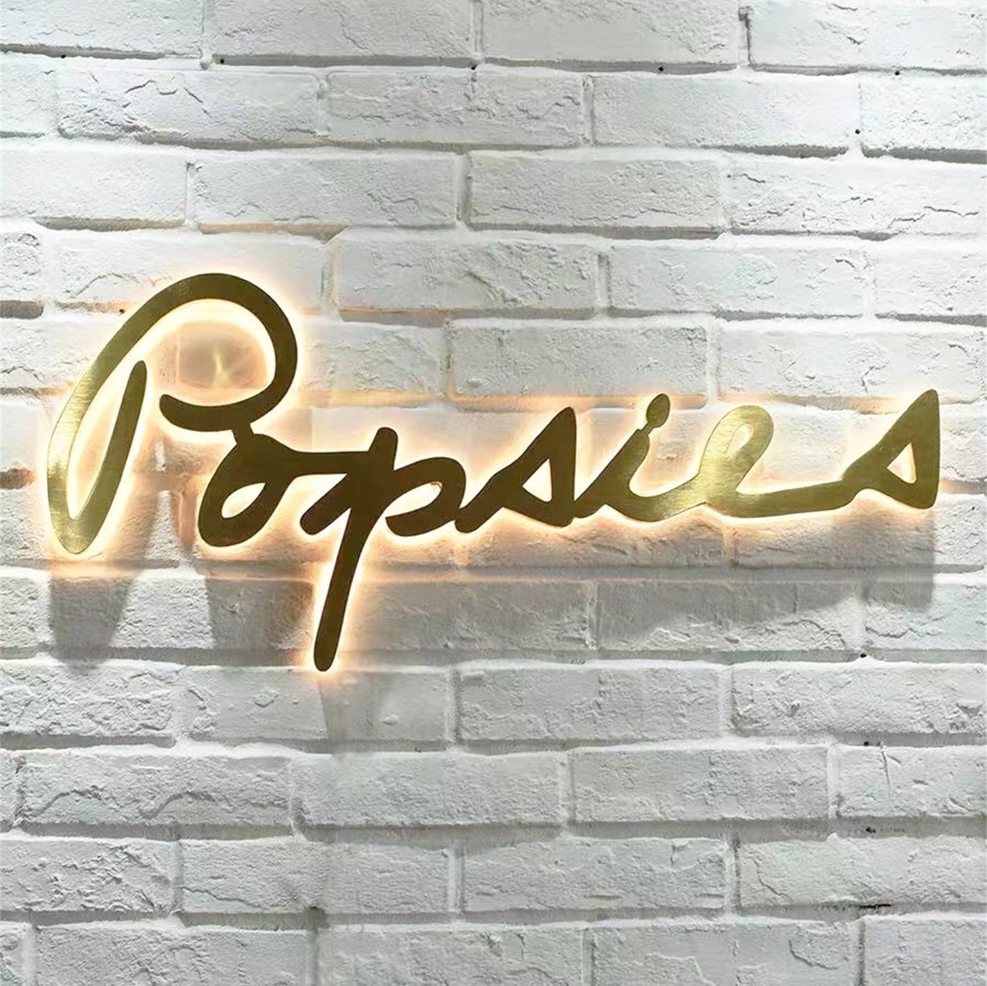 3D Shop Name Logo Sign Factory Custom Illuminated Led Letter Sign Led Sign Logo for Storefront Backlit Channel Letter Signage