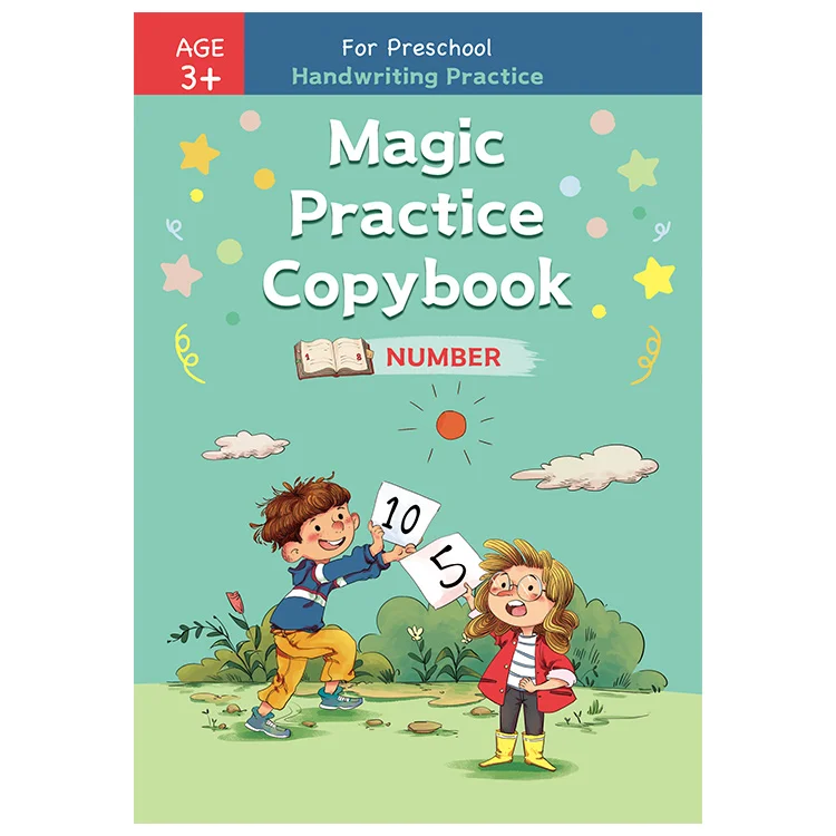  Reusable used magic copybook sank practical kid with pen chilrdren book babi