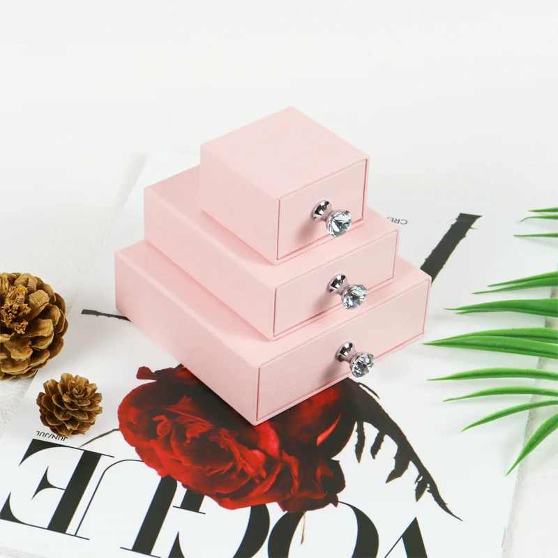 Customizable Wholesale Design Biodegradable High End Schmuck Box Cajas Para Joyas Earrings Bracelet Packaging Jewelry Paper Box