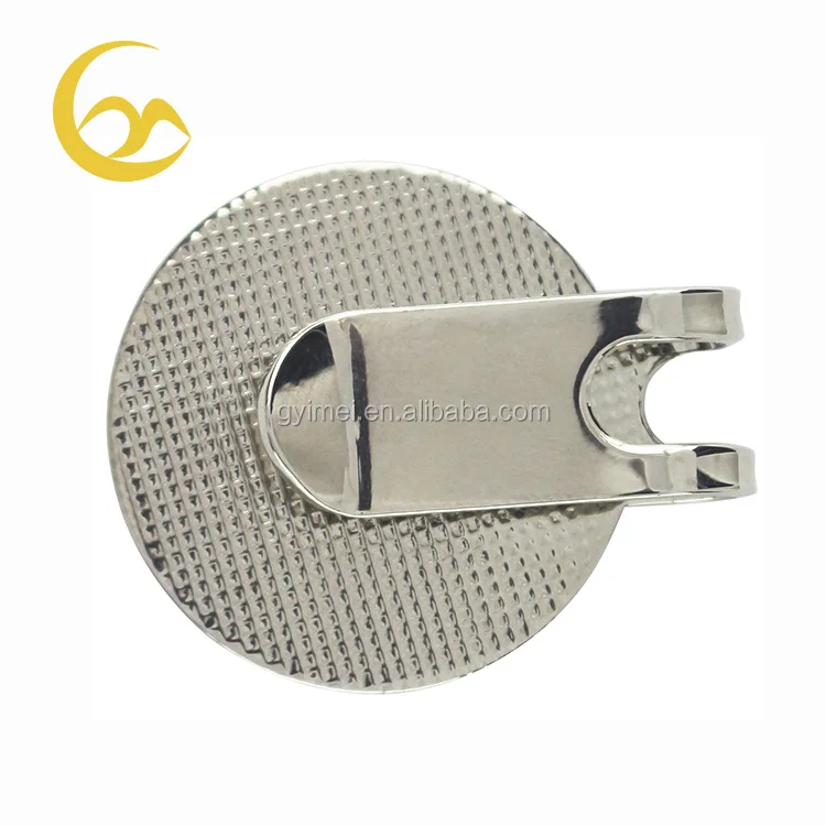 Wholesale Plain Stock Golf Accessories Blank Magnetic Golf Hat Clip for Ball Marker