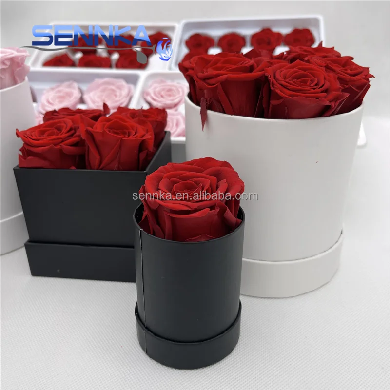 Factory directly Preserved roses with scented Candle box wholesale preserved flowers long lasting roses for Valentines day