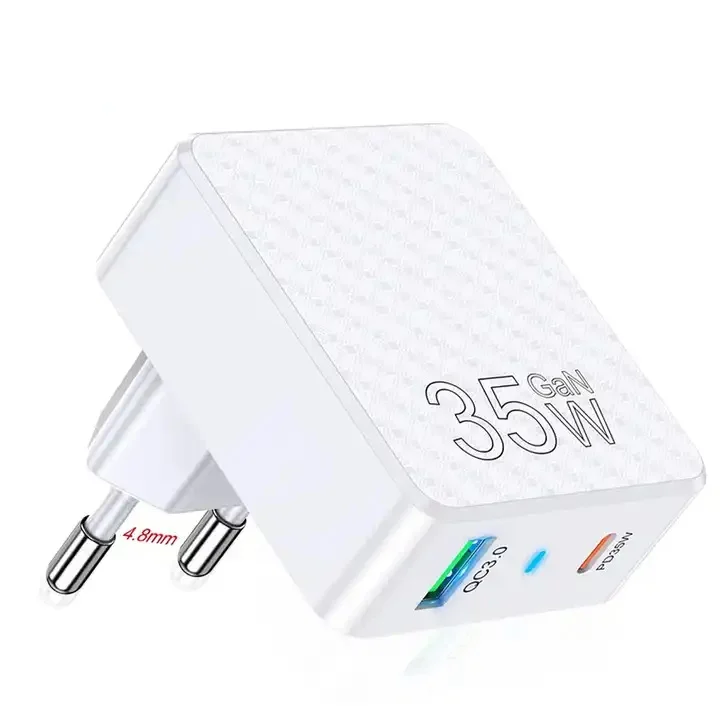 EU US UK KR GaN 35W Type C Fast Charger Tablet Laptop Ipad Charger For Ipad Macbook Pro PD Quick Charge For Iphone 15