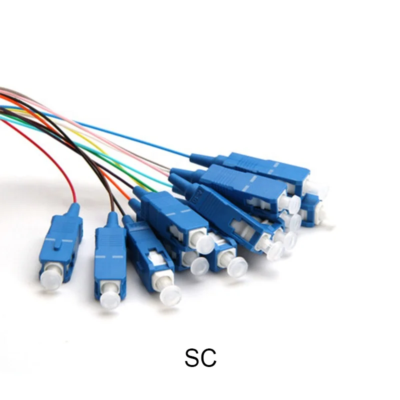  SC UPC FC LC SM G652D G657A патч-кабель Шнур Pigtail 12 ядер в комплекте A PC оптоволоконный