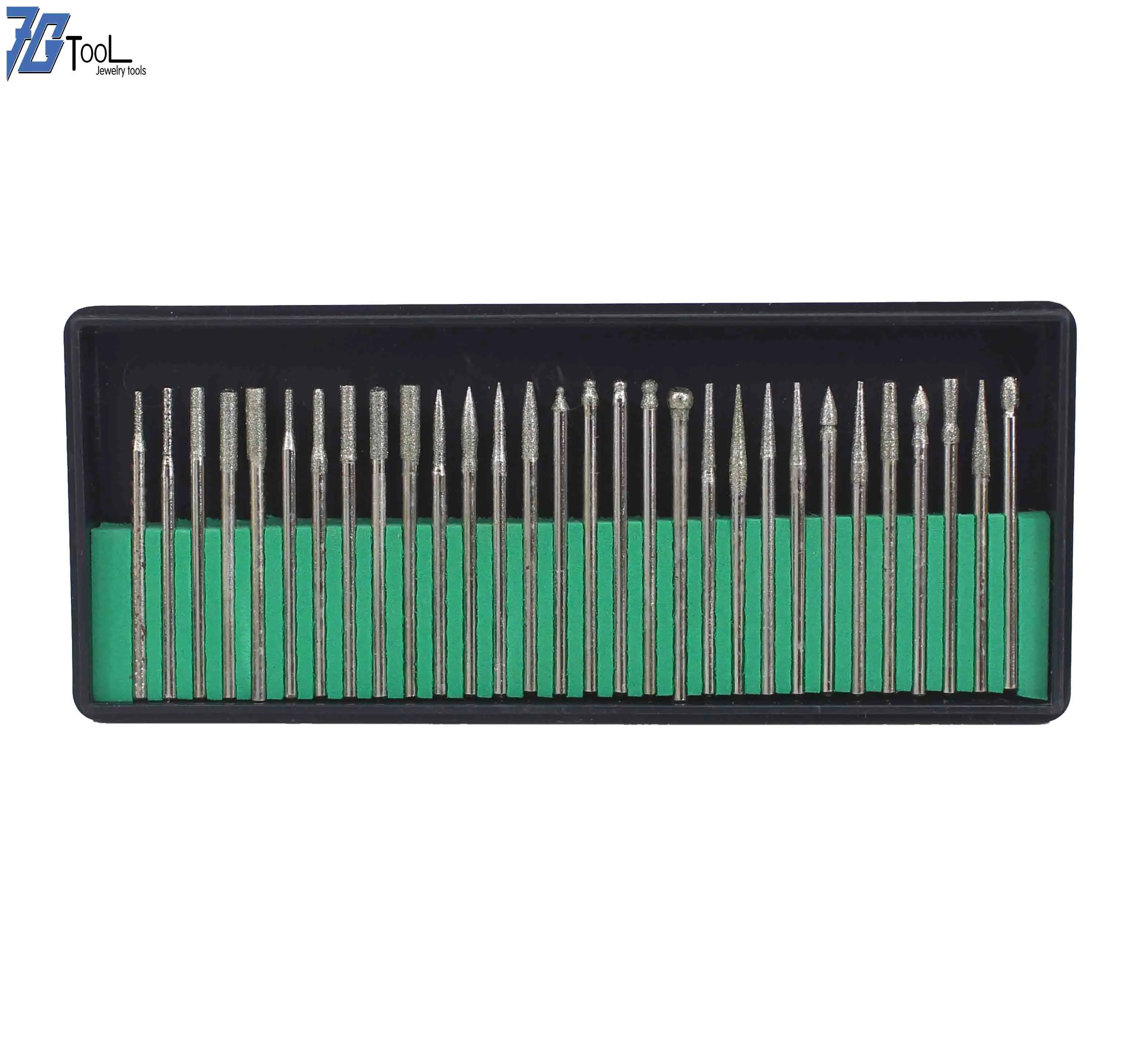 30pcs Diamond burs different models in box, Cutting burs