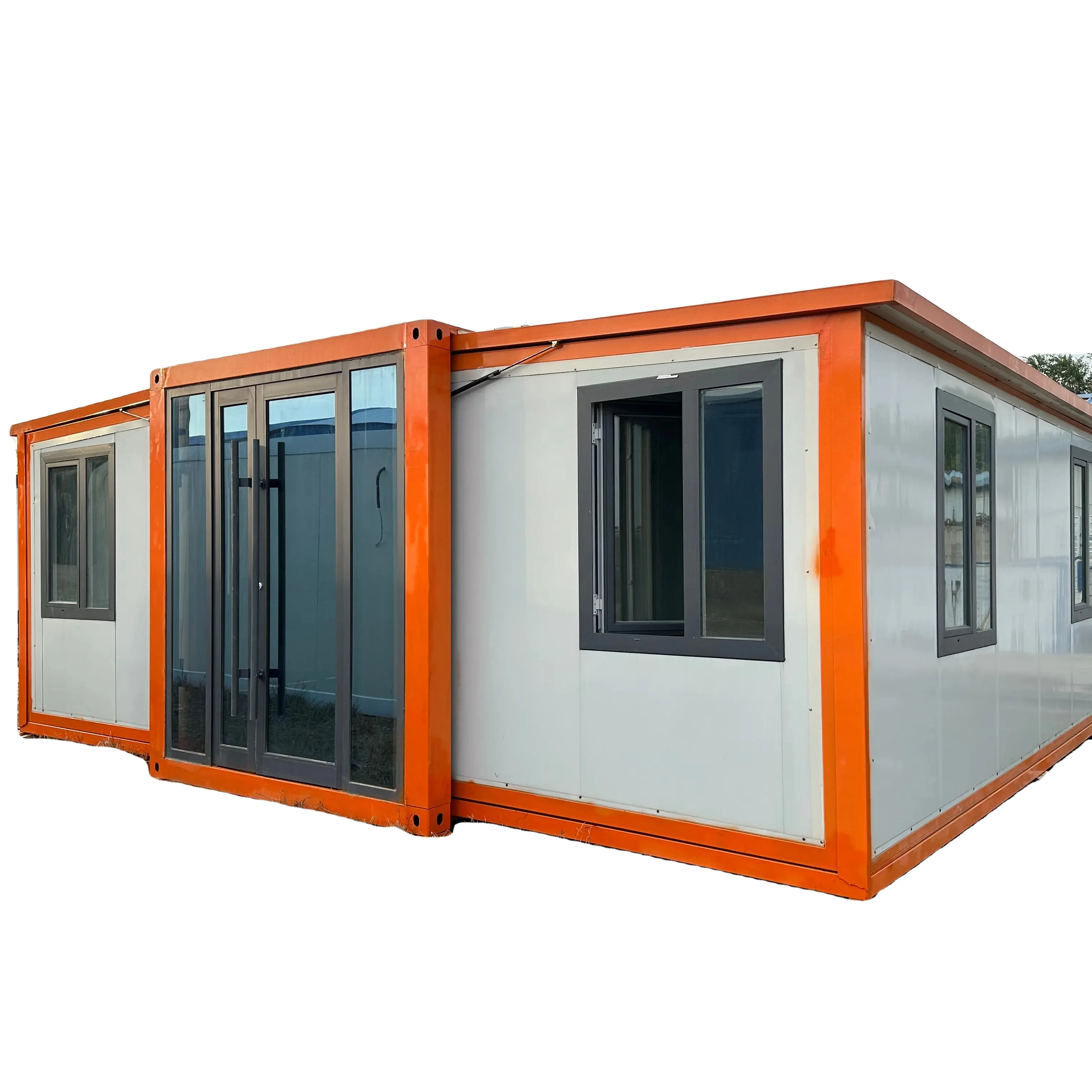 China High Quality Expandable Prefabricated Panel Room Foldable Container Greenhouse Style Mobile House