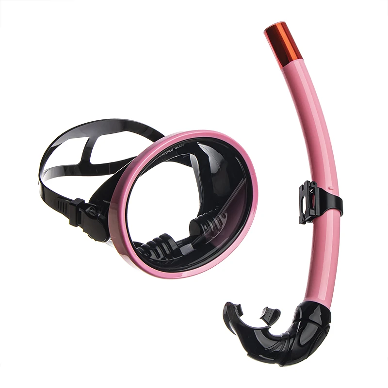 Wholesale Snorkel Set Uv Protect Diving Equipment Tempered Glass Diving Oxygen Mask Diving Mask