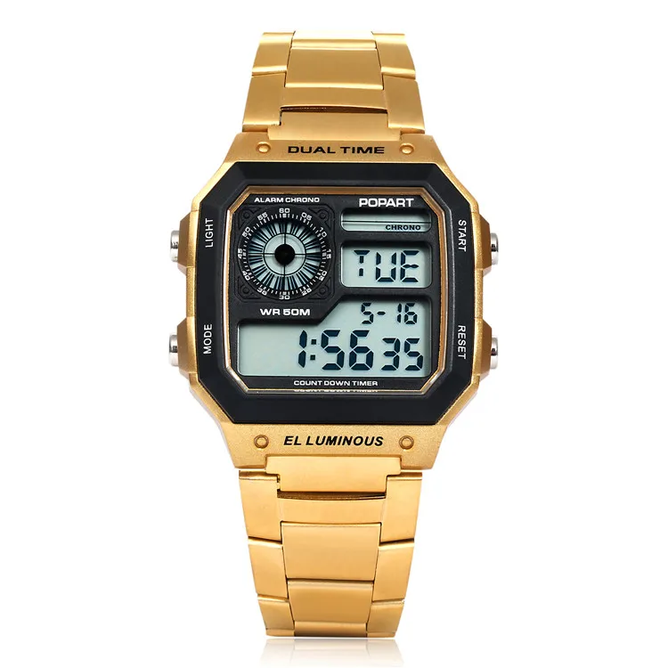 
Factory Supplying High Quality Vintage Metal Digital Watches For Man 