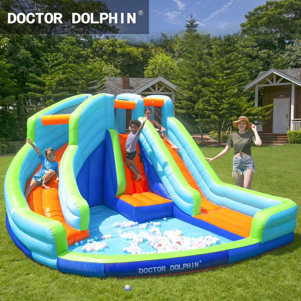 73002 Kids Outdoor Toys Jump Large Big Bounce House Water Slide Inflatable Pool