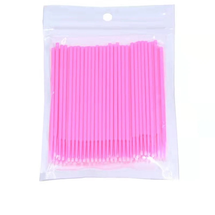 Hot Sell Micro Brush Disposable Microbrush Applicators Eyelash Extensions Remove False Eyelashes Cotton Swab
