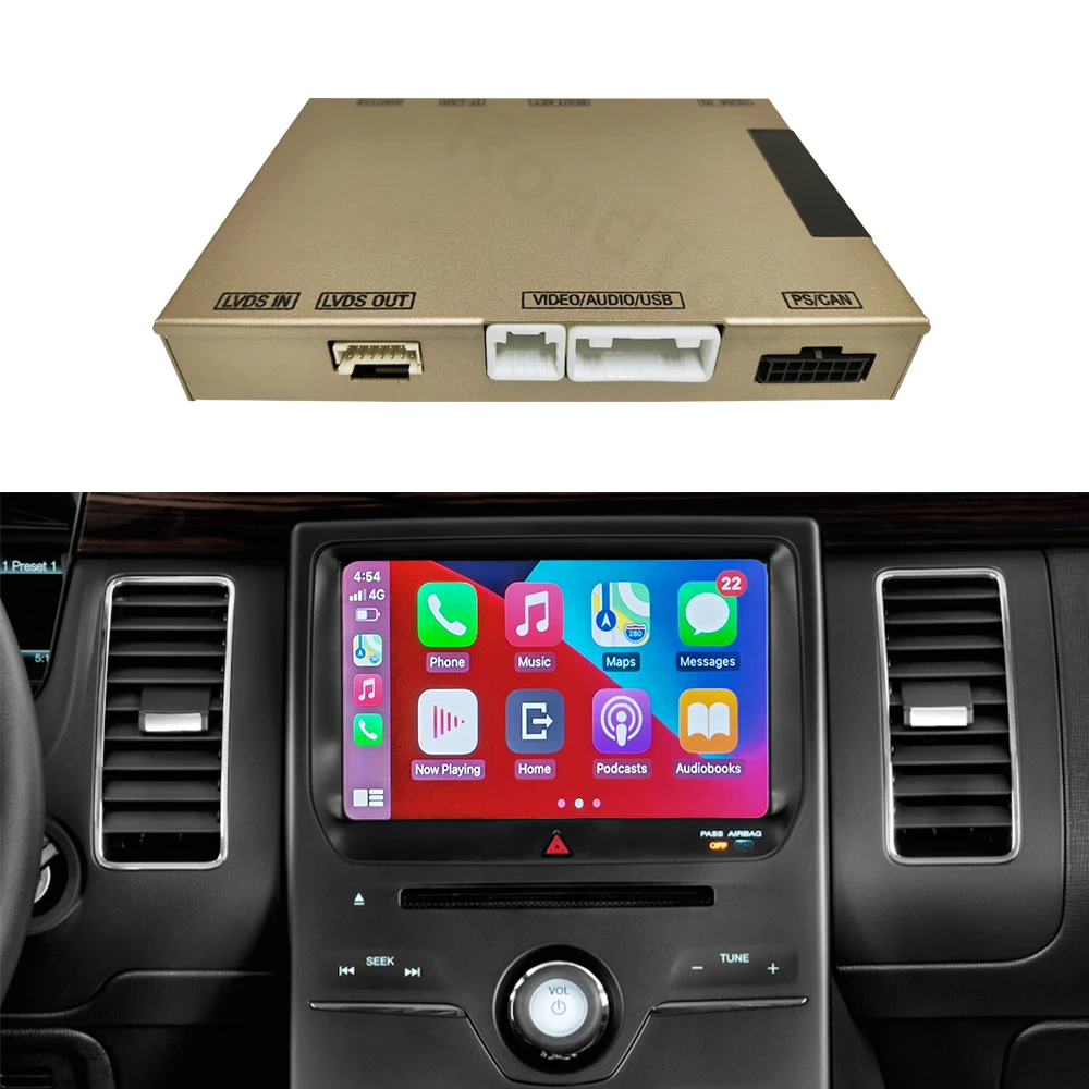 Дорожный Топ беспроводной CarPlay для Ford Flex Taurus с автоинтерфейсом Android