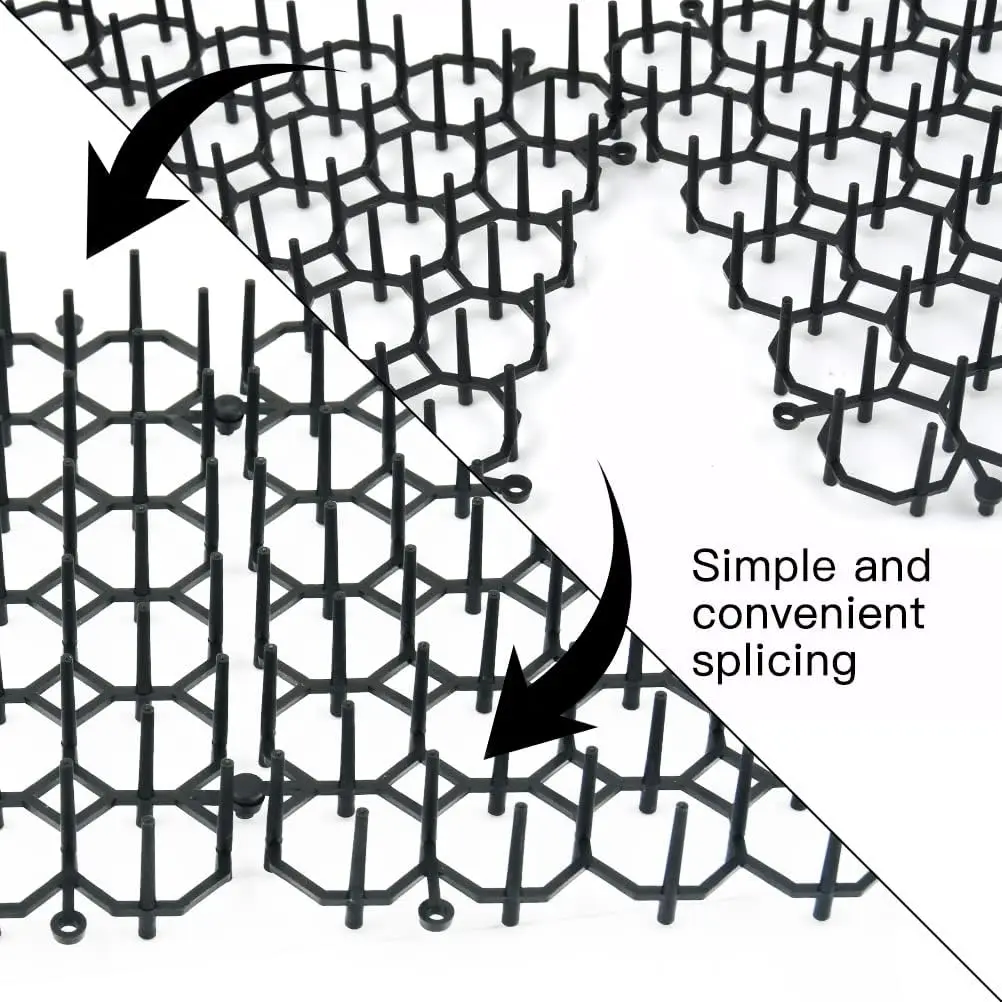 stocks wholesale 15x20cm network digging stopper scat cat repellent deterrent fence mats anti cats spikes with anchors