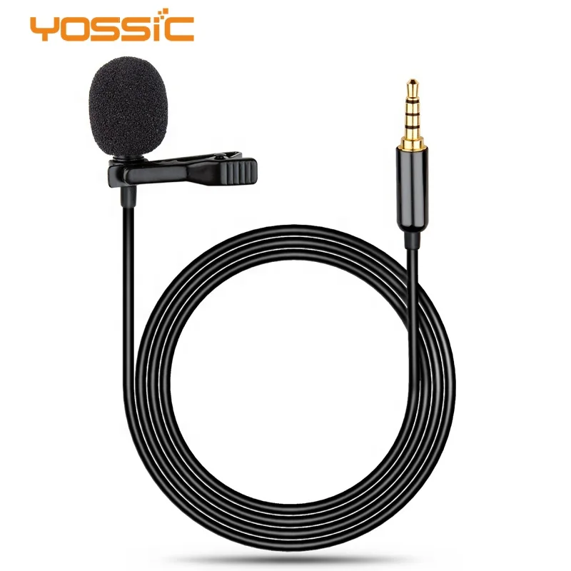 
Professional condenser lapel lavalier microphone for mobile phones and laptops 