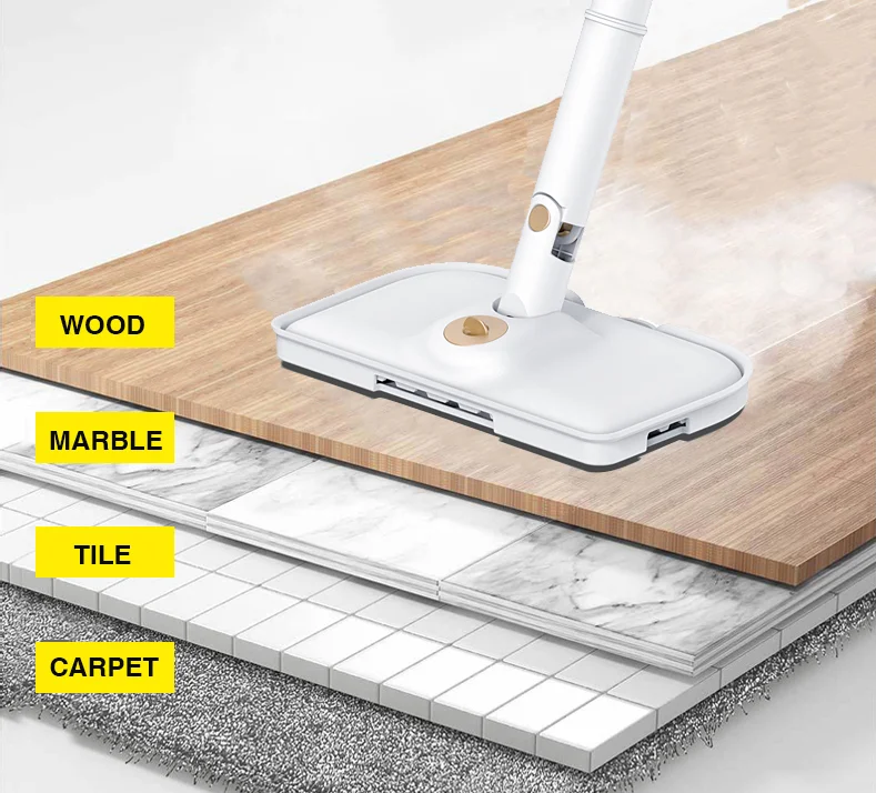 Affordable professional multi function handheld portable wireless cleaner floor steam mop