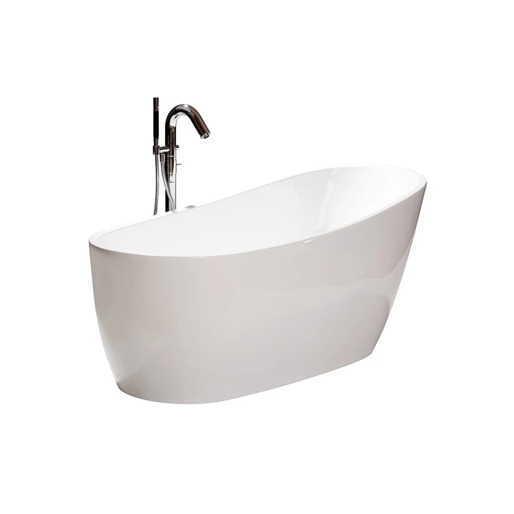 KMRY Custom Cheap Bathroom Free Stand Bathtub Customizable Standalone Shower Bath Tub Freestanding White Acrylic Shower Bathtub