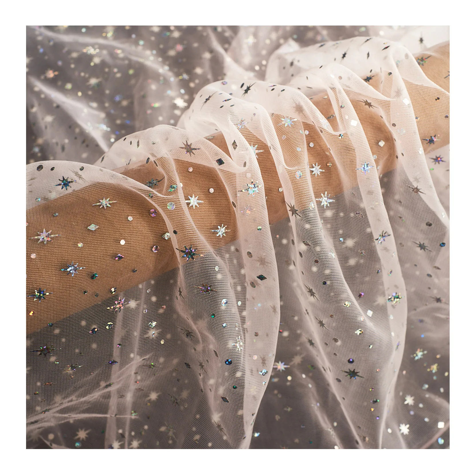 Оптовая продажа, украшение, Блестящие Блестки, блестящий сетчатый тюль для невесты для платья и юбки