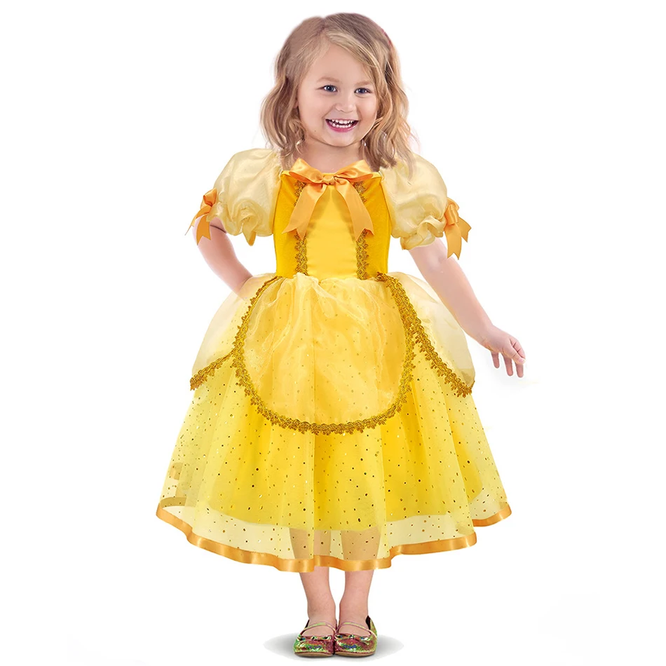 
2021 Belle princess dress new beauty and the beast cosplay costume Belle princess dress performance costume 
