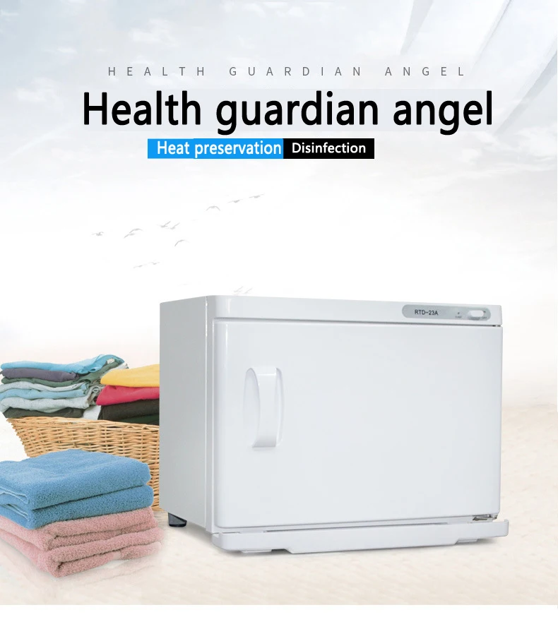 2021 Beauty Equipment RTD-23A Barber Sterilizer Heated Disinfection Salon RTD 23A Spa UV Hot Towel Cabinet Towel Warmer Machine
