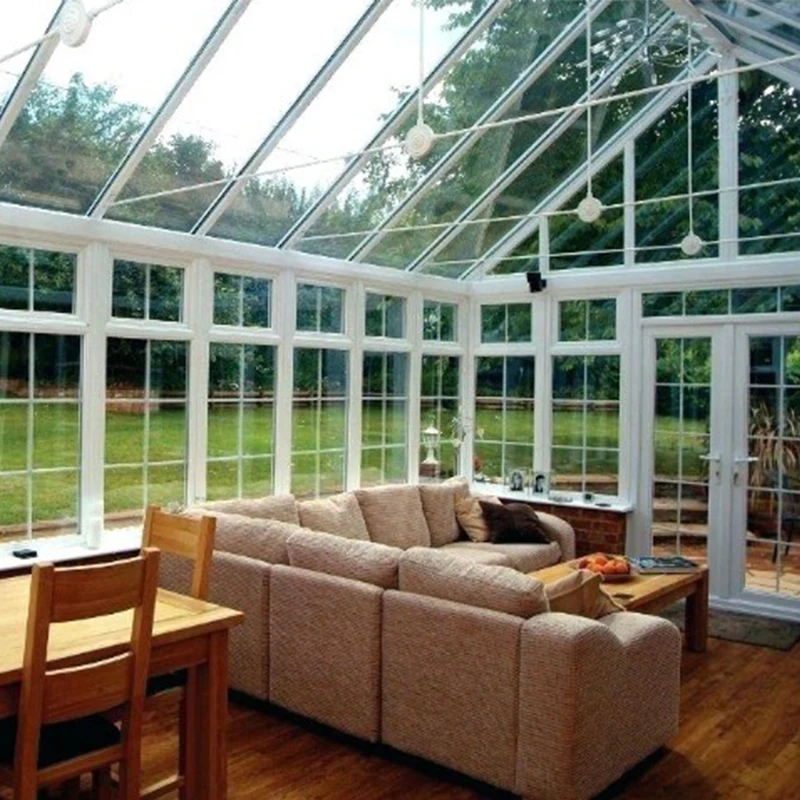 Luxury Conservatory Laminated Glass Prefab House Sunroom