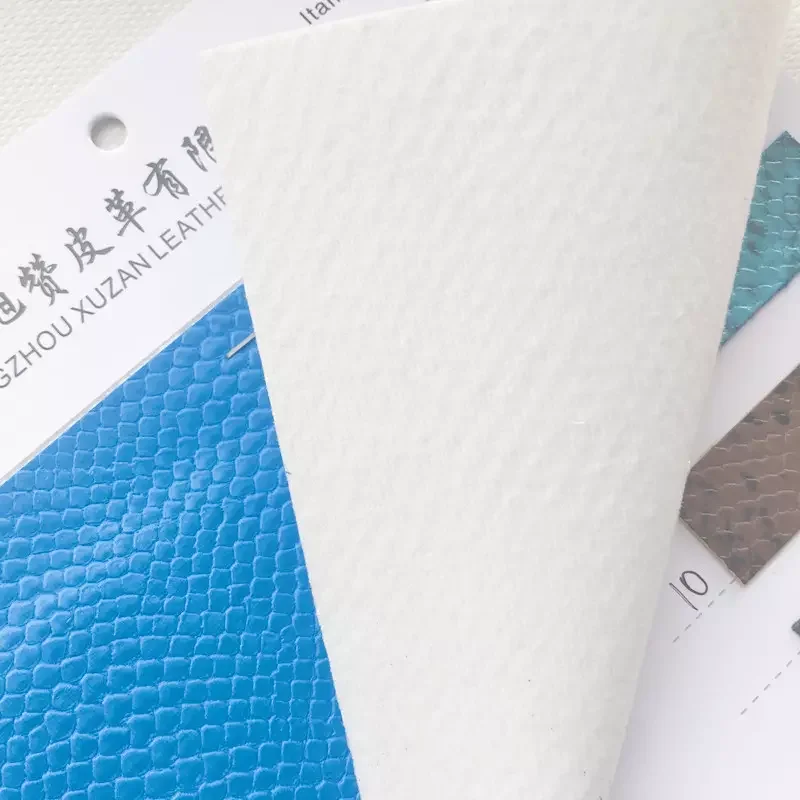 Soft 0.9mm Synthetic  PU Leather Fabric crocodile pu leather  for making women handbags shoes
