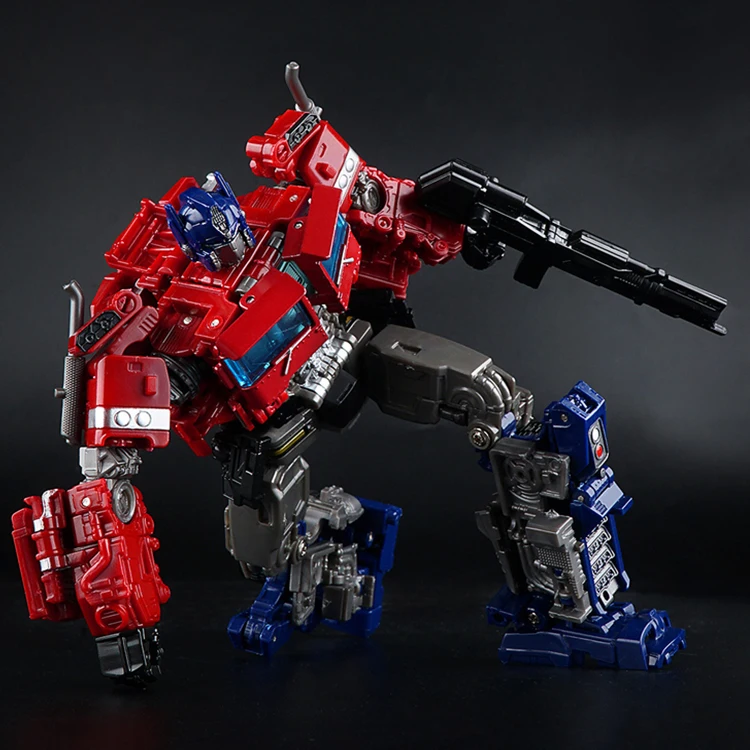 18cm Transformed Toys Heroic Optimus Primed Action Figure Deformation Robot Figure Transformed Car Trucks Toys for Kids Toddler