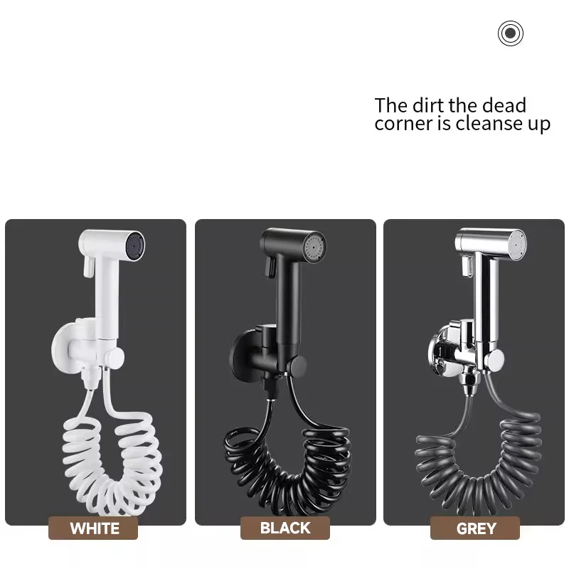 Распродажа 2024 оптовая продажа белый Shattaf портативный пластиковый спрей для биде туалета смесителя ванной комнаты