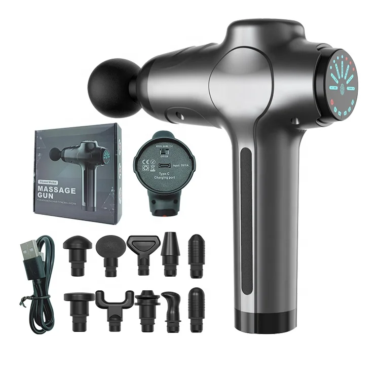 Прямая поставка, новая версия, супер тихий спортивный перкуссионный Массажер для глубоких тканей, пистолет для снятия боли в мышцах