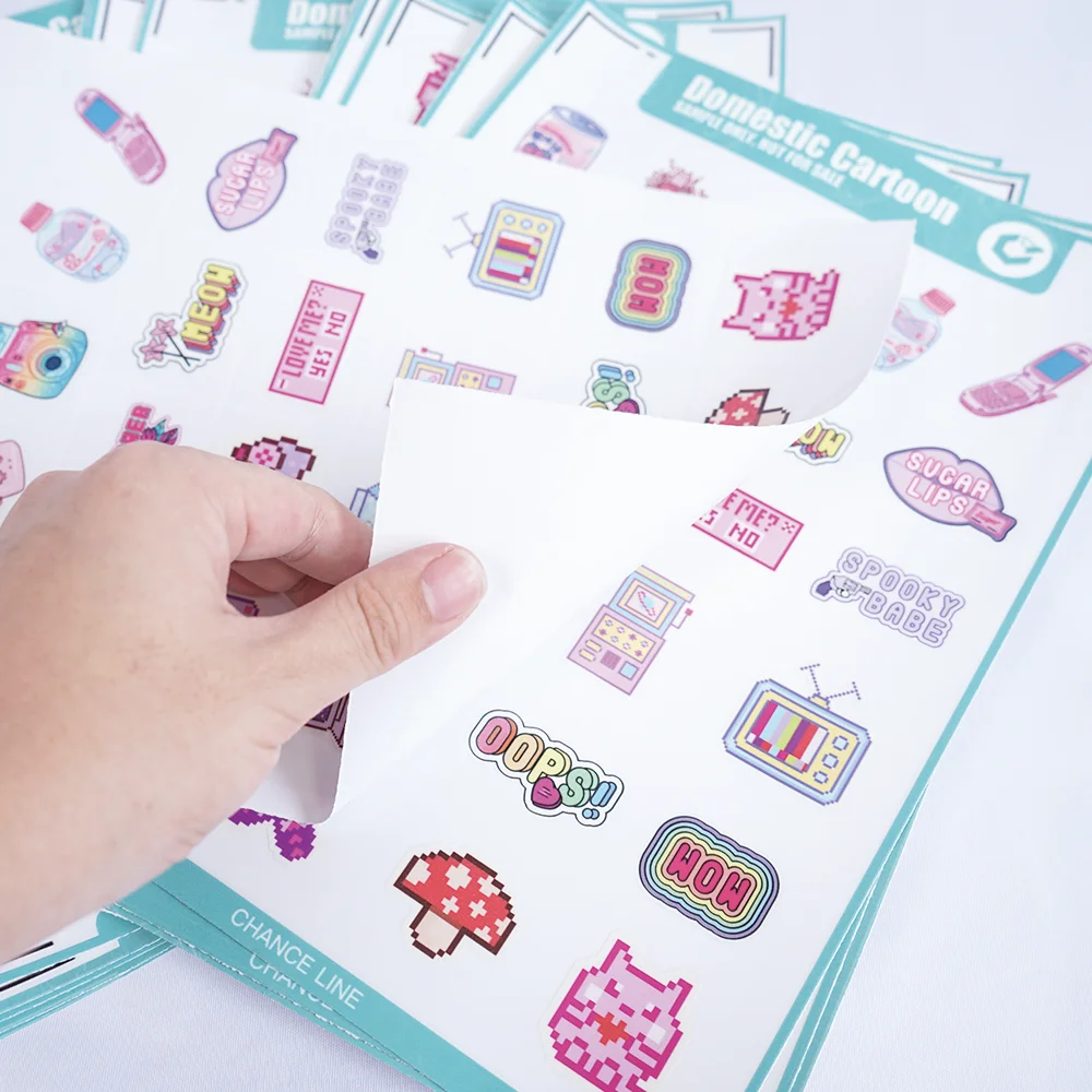 Custom UV Transfer Stickers Custom Label Pressure Sensitive Paste Cold Transfer Stickers Logo