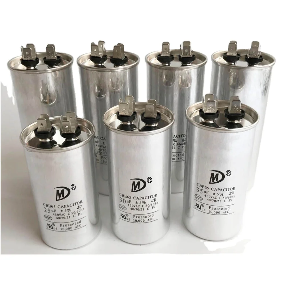 round capacitor CBB65 hot sales start and compressor 25/35/45UF 450V for Air Conditioner