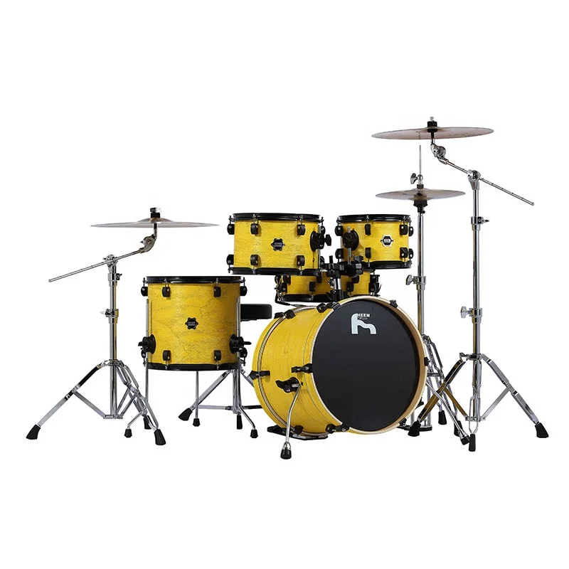 2024 new burlywood advanced Jazz Drum kit bass snare drum for jazz drummer solo