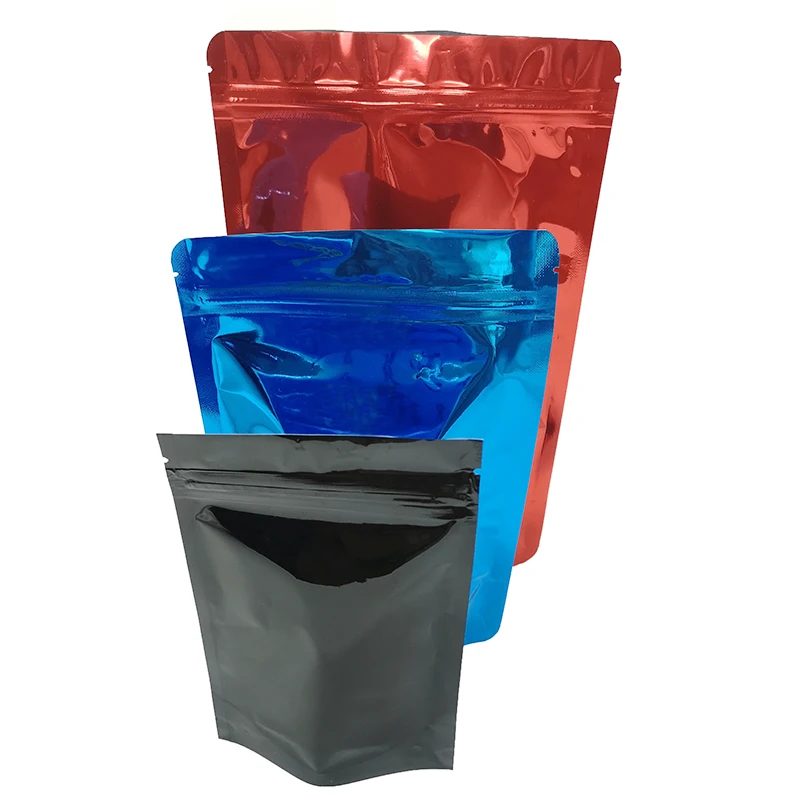 Предварительно обработанный упаковочный пакет для цветов на заказ, 3,5 г, алюминиевая фольга, стоячий мешочек, детский устойчивый пакет из майлара с окошком