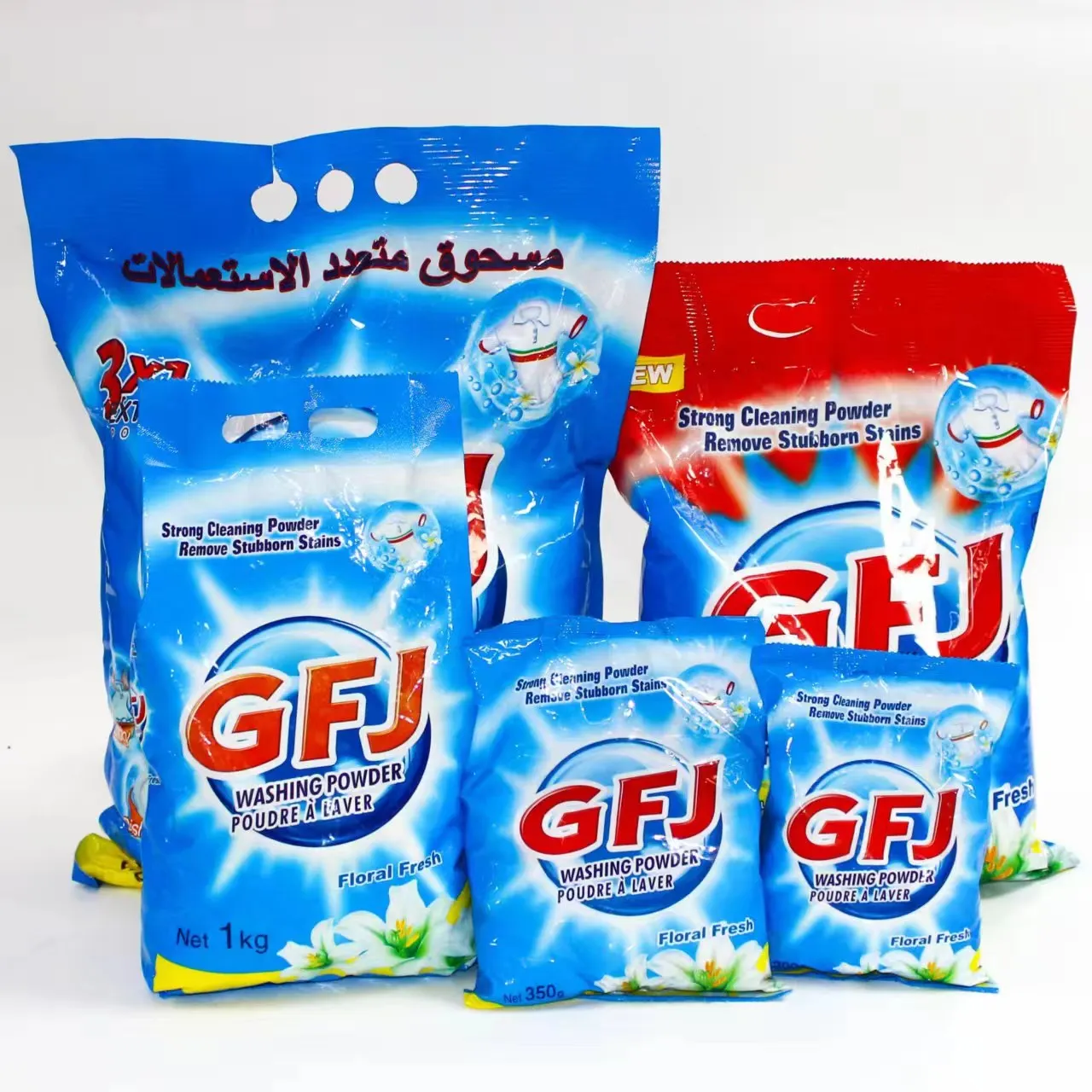 Perfume Washing Powder Stable foam And Sellable Sky Blue Detergent Powder Products To Remove Stains On Clothes