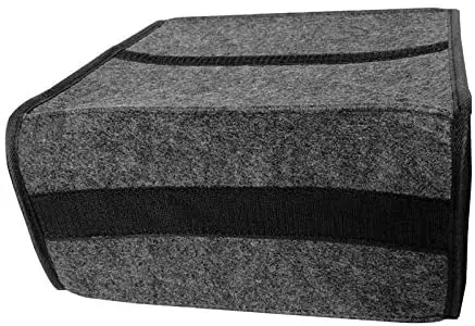 
Collapsible Soft Felt Car Storage Box Adjustable Securing Straps Portable Car Trunk Organizer 
