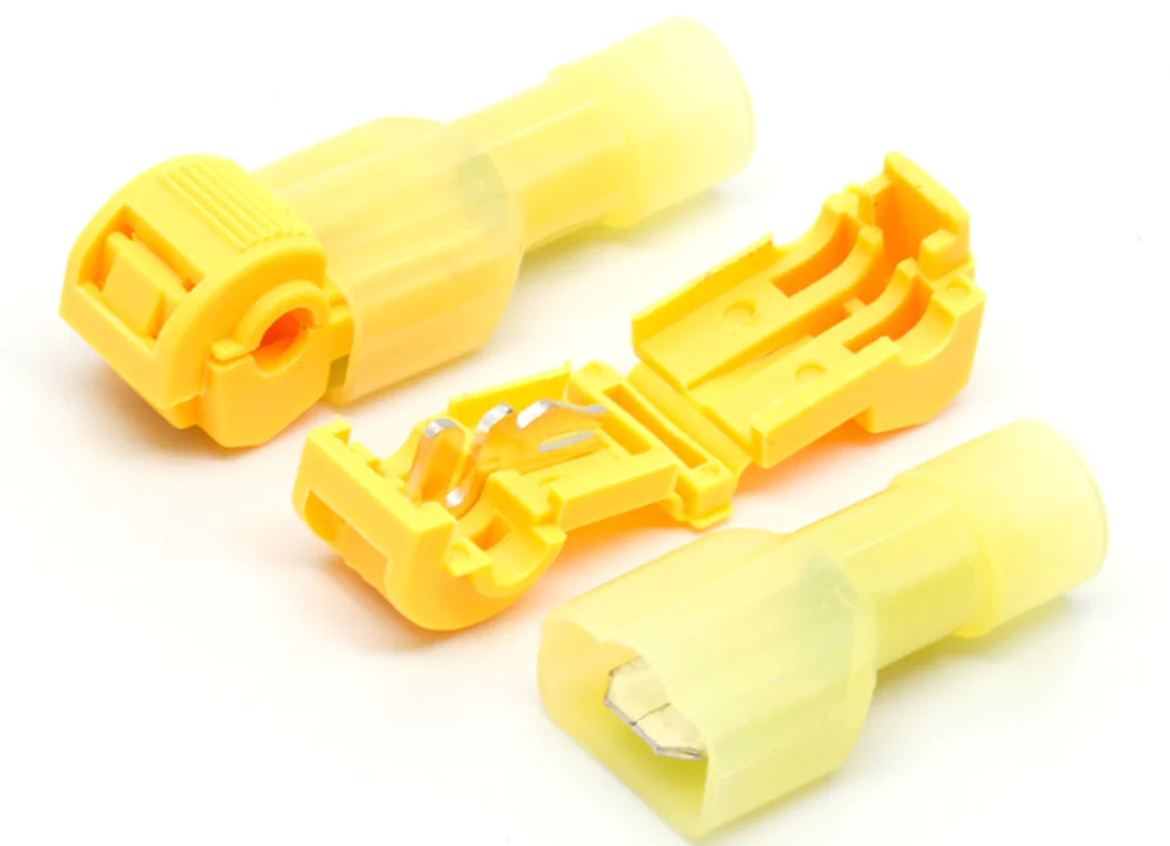 automotive shut off waterproof electrical crimp quick splice connector