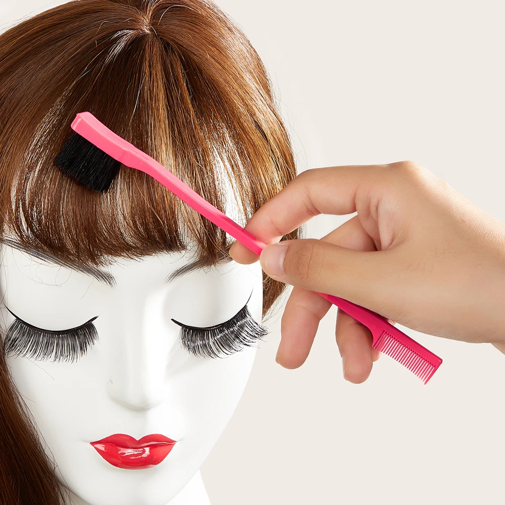 New Product Ideas 2022 Makeup Tools Braiding Hair Pre Stretch Edge Hair Brush Custom Refillable Edge Brush