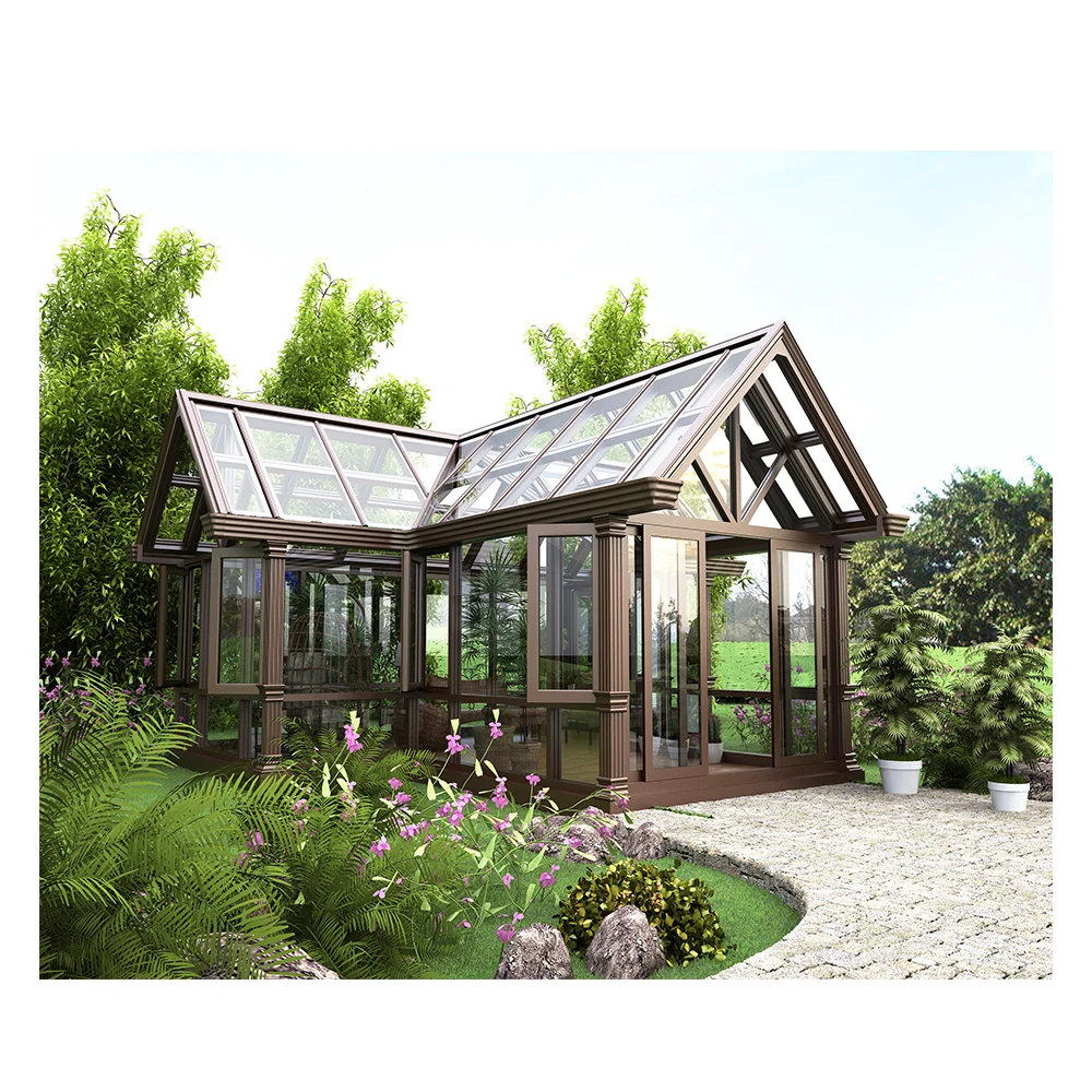 China Factory Winter Garden Sunroom Conservatory Glass Garden House Wholesale Aluminium Glass Sunrooms