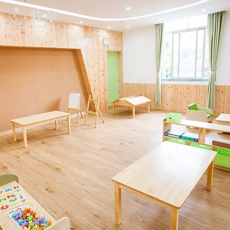 Wholesale Montessori Kindergarten School Furniture Wooden Tables and Chairs Montessori Furniture