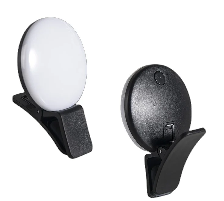 Лидер продаж, мини-портативное кольцо для селфи, светодиодная вспышка, зажим для кольца, портативное мини-кольцо для селфи, светодиодная вспышка, объектив