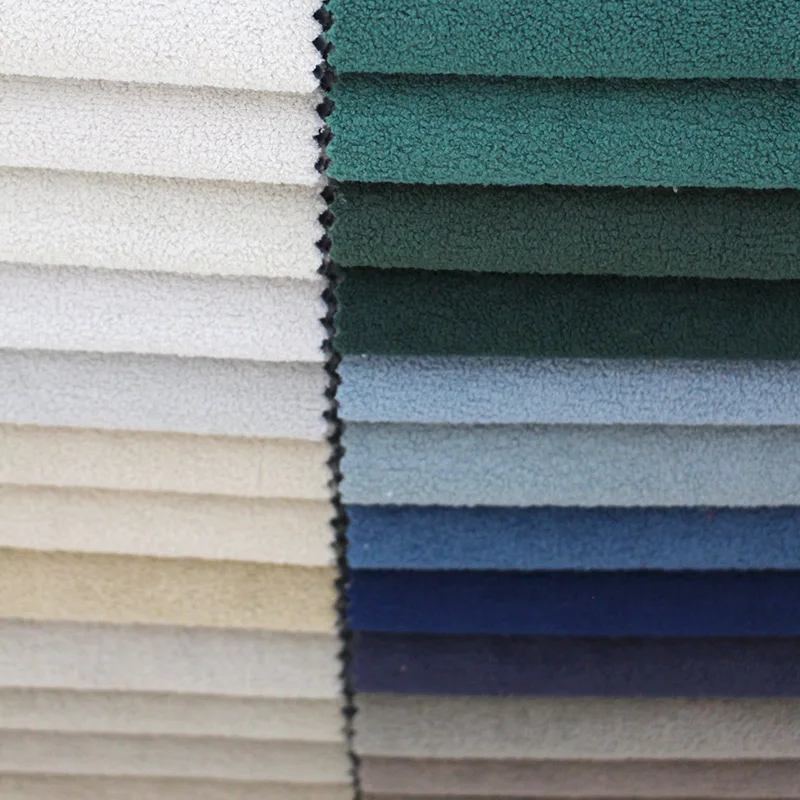 2024 New Arrival Home Textile Boucle Fabric Shearing Wool Velvet Furniture Cushion Upholstery Fabrics
